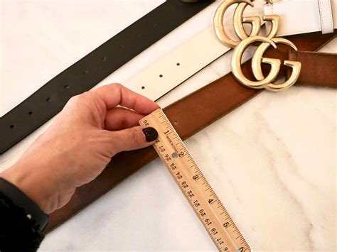 does gucci put holes in belts|gucci marmont belt chart.